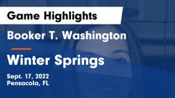 Booker T. Washington  vs Winter Springs Game Highlights - Sept. 17, 2022