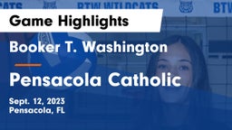 Booker T. Washington  vs Pensacola Catholic  Game Highlights - Sept. 12, 2023