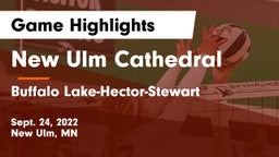 New Ulm Cathedral  vs Buffalo Lake-Hector-Stewart  Game Highlights - Sept. 24, 2022