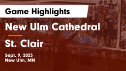 New Ulm Cathedral  vs St. Clair  Game Highlights - Sept. 9, 2023