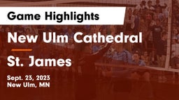 New Ulm Cathedral  vs St. James  Game Highlights - Sept. 23, 2023