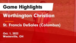 Worthington Christian  vs St. Francis DeSales  (Columbus) Game Highlights - Oct. 1, 2022