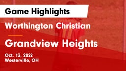 Worthington Christian  vs Grandview Heights  Game Highlights - Oct. 13, 2022