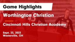 Worthington Christian  vs Cincinnati Hills Christian Academy Game Highlights - Sept. 23, 2023