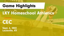 LKY Homeschool Athletics vs CEC Game Highlights - Sept. 6, 2022