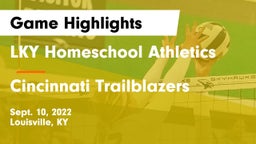 LKY Homeschool Athletics vs Cincinnati Trailblazers Game Highlights - Sept. 10, 2022