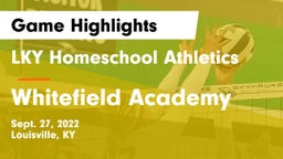 LKY Homeschool Athletics vs Whitefield Academy  Game Highlights - Sept. 27, 2022