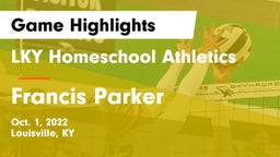 LKY Homeschool Athletics vs Francis Parker  Game Highlights - Oct. 1, 2022