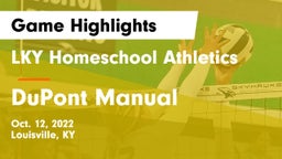 LKY Homeschool Athletics vs DuPont Manual  Game Highlights - Oct. 12, 2022
