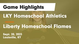 LKY Homeschool Athletics vs Liberty Homeschool Flames Game Highlights - Sept. 20, 2023