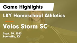 LKY Homeschool Athletics vs Velos Storm SC Game Highlights - Sept. 20, 2023