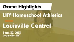 LKY Homeschool Athletics vs Louisville Central  Game Highlights - Sept. 30, 2023