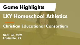 LKY Homeschool Athletics vs Christian Educational Consortium Game Highlights - Sept. 30, 2023