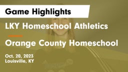 LKY Homeschool Athletics vs Orange County Homeschool Game Highlights - Oct. 20, 2023