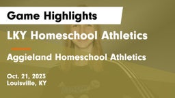 LKY Homeschool Athletics vs Aggieland Homeschool Athletics Game Highlights - Oct. 21, 2023