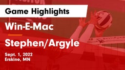 Win-E-Mac  vs Stephen/Argyle Game Highlights - Sept. 1, 2022