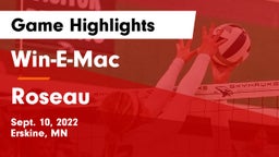 Win-E-Mac  vs Roseau  Game Highlights - Sept. 10, 2022