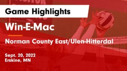 Win-E-Mac  vs Norman County East/Ulen-Hitterdal Game Highlights - Sept. 20, 2022