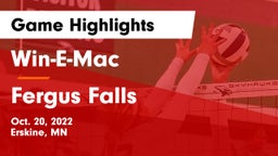 Win-E-Mac  vs Fergus Falls  Game Highlights - Oct. 20, 2022
