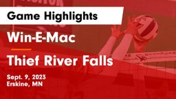 Win-E-Mac  vs Thief River Falls  Game Highlights - Sept. 9, 2023