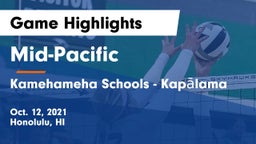 Mid-Pacific vs Kamehameha Schools - Kapalama Game Highlights - Oct. 12, 2021