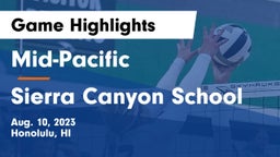 Mid-Pacific vs Sierra Canyon School Game Highlights - Aug. 10, 2023