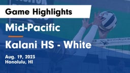 Mid-Pacific vs Kalani HS - White Game Highlights - Aug. 19, 2023