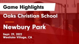 Oaks Christian School vs Newbury Park Game Highlights - Sept. 29, 2022