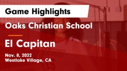 Oaks Christian School vs El Capitan Game Highlights - Nov. 8, 2022
