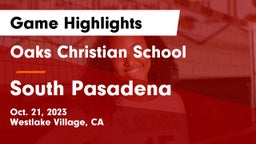 Oaks Christian School vs South Pasadena  Game Highlights - Oct. 21, 2023