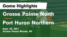 Grosse Pointe North  vs Port Huron Northern  Game Highlights - Sept. 30, 2021