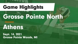 Grosse Pointe North  vs Athens  Game Highlights - Sept. 14, 2021