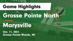 Grosse Pointe North  vs Marysville  Game Highlights - Oct. 11, 2021