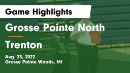 Grosse Pointe North  vs Trenton  Game Highlights - Aug. 23, 2022