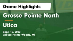 Grosse Pointe North  vs Utica  Game Highlights - Sept. 15, 2022