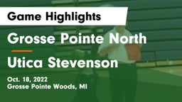 Grosse Pointe North  vs Utica Stevenson Game Highlights - Oct. 18, 2022