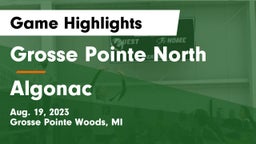 Grosse Pointe North  vs Algonac Game Highlights - Aug. 19, 2023