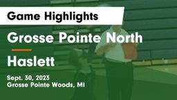 Grosse Pointe North  vs Haslett Game Highlights - Sept. 30, 2023