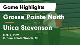 Grosse Pointe North  vs Utica Stevenson  Game Highlights - Oct. 7, 2023