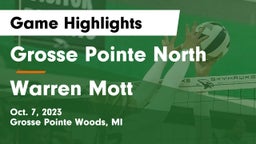 Grosse Pointe North  vs Warren Mott Game Highlights - Oct. 7, 2023