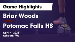 Briar Woods  vs Potomac Falls HS Game Highlights - April 4, 2022