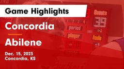 Concordia  vs Abilene  Game Highlights - Dec. 15, 2023