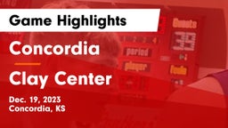 Concordia  vs Clay Center  Game Highlights - Dec. 19, 2023