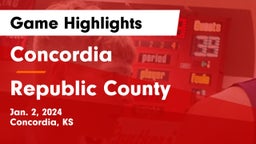 Concordia  vs Republic County  Game Highlights - Jan. 2, 2024