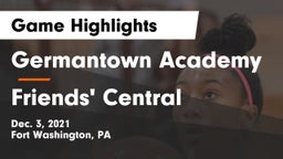 Germantown Academy vs Friends' Central  Game Highlights - Dec. 3, 2021