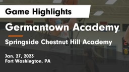 Germantown Academy vs Springside Chestnut Hill Academy  Game Highlights - Jan. 27, 2023