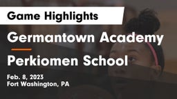 Germantown Academy vs Perkiomen School Game Highlights - Feb. 8, 2023