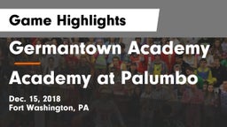 Germantown Academy vs Academy at Palumbo Game Highlights - Dec. 15, 2018