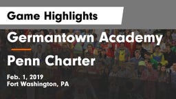 Germantown Academy vs Penn Charter Game Highlights - Feb. 1, 2019
