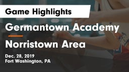 Germantown Academy vs Norristown Area  Game Highlights - Dec. 28, 2019